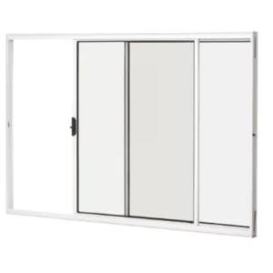 Janela de Correr Branca Sem Grade 100X100 Alumínio